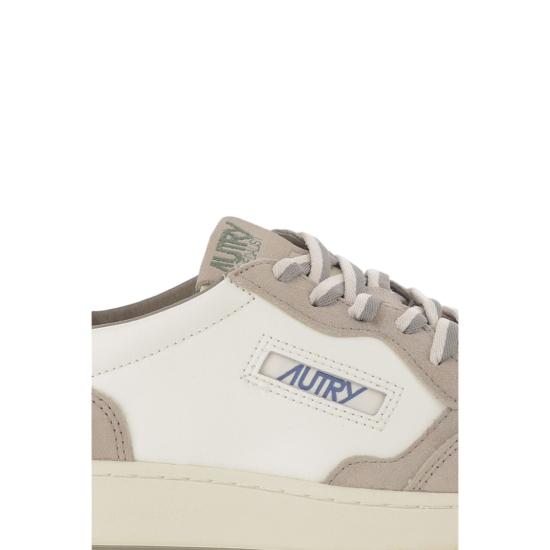 26FW 오트리 메달리스트 로우 스니커즈 AULMBW07LEASUEBICWHTLICORICE Grey - AUTRY