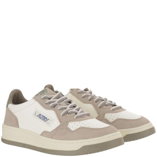 26FW 오트리 메달리스트 로우 스니커즈 AULMBW07LEASUEBICWHTLICORICE Grey - AUTRY