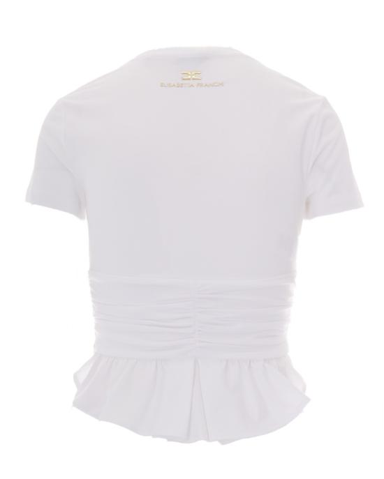 26FW 엘리자베타프랜치 반팔 티셔츠 319700 White - ELISABETTA FRANCHI