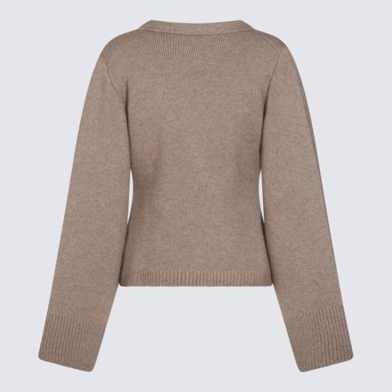 26FW 케이트 스칼렛 캐시미어 가디건 스칼렛 캐시미어 가디건 8267600216 Brown - KHAITE