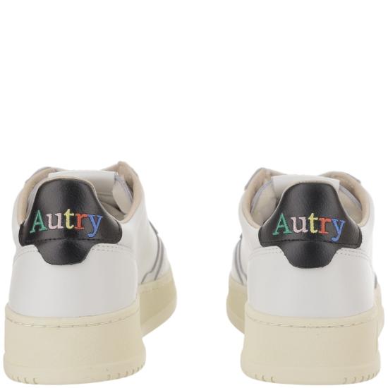 26FW 오트리 메달리스트 로우 스니커즈 AULMBG02LEALEALOGOWHTBLK White - AUTRY