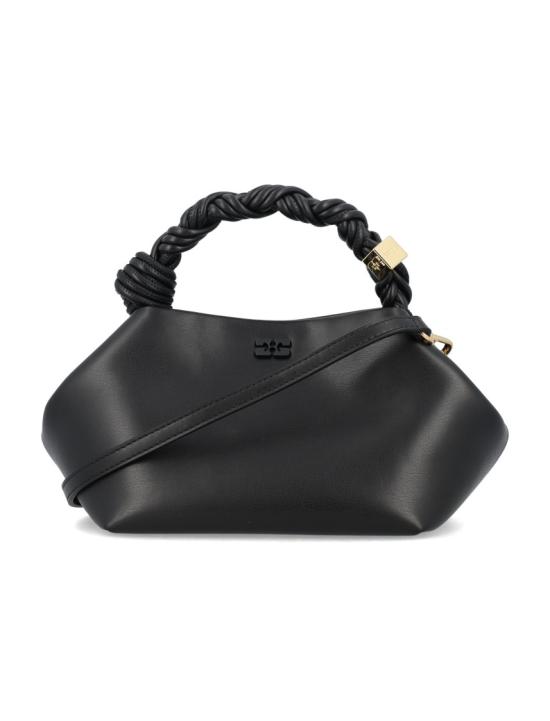 26FW 가니 스몰 레더 보우 토트백 A52415894099 Black