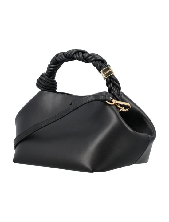 26FW 가니 스몰 레더 보우 토트백 A52415894099 Black - GANNI