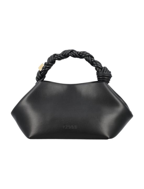 26FW 가니 스몰 레더 보우 토트백 A52415894099 Black - GANNI