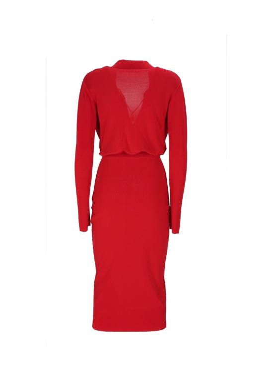 26FW 엘리자베타프랜치 미디 원피스 AM19S66E2 Red - ELISABETTA FRANCHI