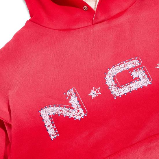  NOTHING GROWS OVERNIGHT 후드 티셔츠 NGO FW25 1041 RED - OTHER BRANDS