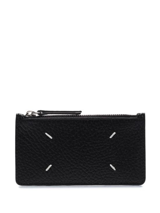  마르지엘라 스티치 레더 지퍼 카드 홀더 S56UI0143 P4455T8013 - MAISON MARGIELA