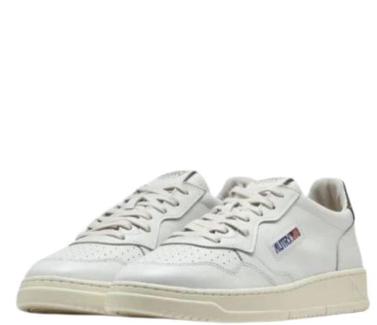 26FW 오트리 메달리스트 로우 레더 스니커즈 AULW LL28 White choco - AUTRY