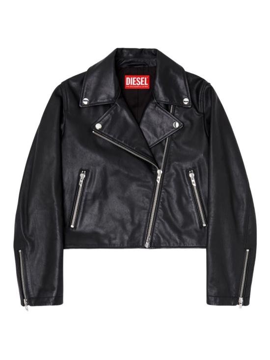  디젤 L-UNATIC 왁스드 레더 자켓 A21902 0CECH9XX - DIESEL