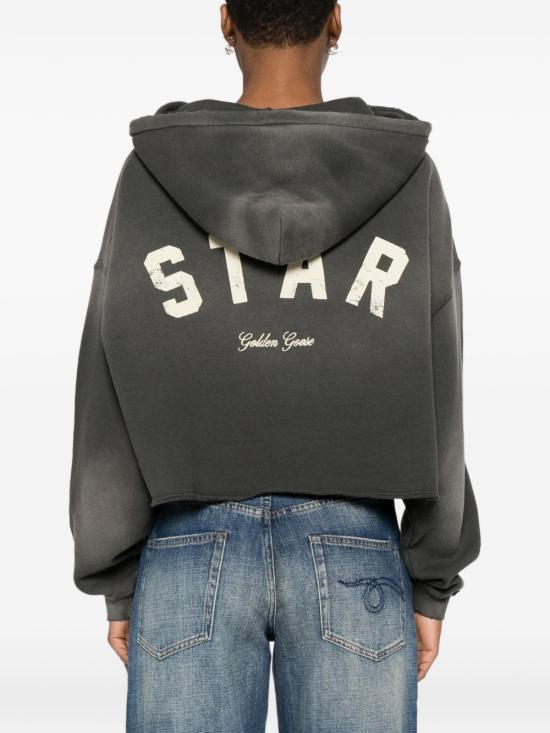 26FW 골든구스 후드 티셔츠 GWP02699 P00251360666 Charcoal - GOLDEN GOOSE
