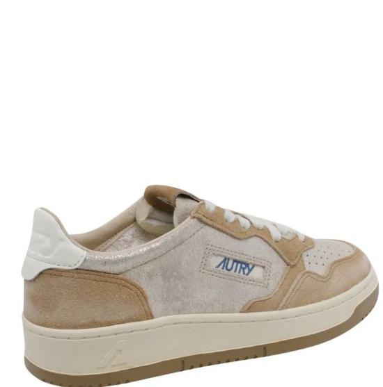 26FW 오트리 메달리스트 로우 레더 스니커즈 AULW YB01 Beige - AUTRY