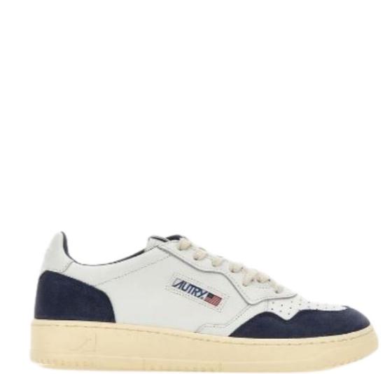 26FW 오트리 메달리스트 로우 스니커즈 AULM FT22 White denim