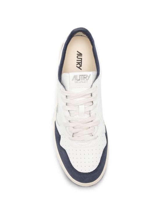26FW 오트리 메달리스트 로우 스니커즈 AULM FT22 White denim - AUTRY
