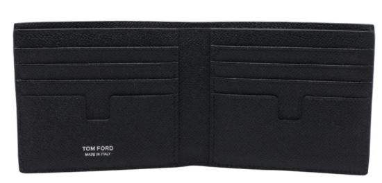 26FW 톰포드 TF 로고 레더 반지갑 YM228 LCL081SNAA BLACK - TOMFORD
