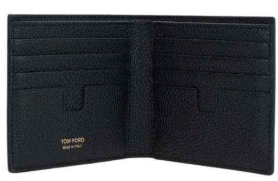 26FW 톰포드 그레인 레더 클래식 반지갑 Y0228 LCL158GNAA BLACK - TOMFORD