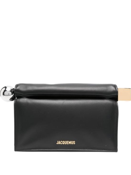 26FW 자크뮈스 론드 까레 클러치 BAW00356 AC27L14990 Black
