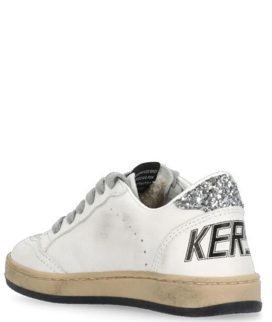 26FW [키즈] 골든구스 스니커즈 GJF00439 F00482680185 White silver - GOLDEN GOOSE