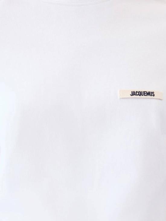 26FW 자크뮈스 그로그랭 로고 솟슬리브 티셔츠 TSW00550 AJ00029100 White - JACQUEMUS