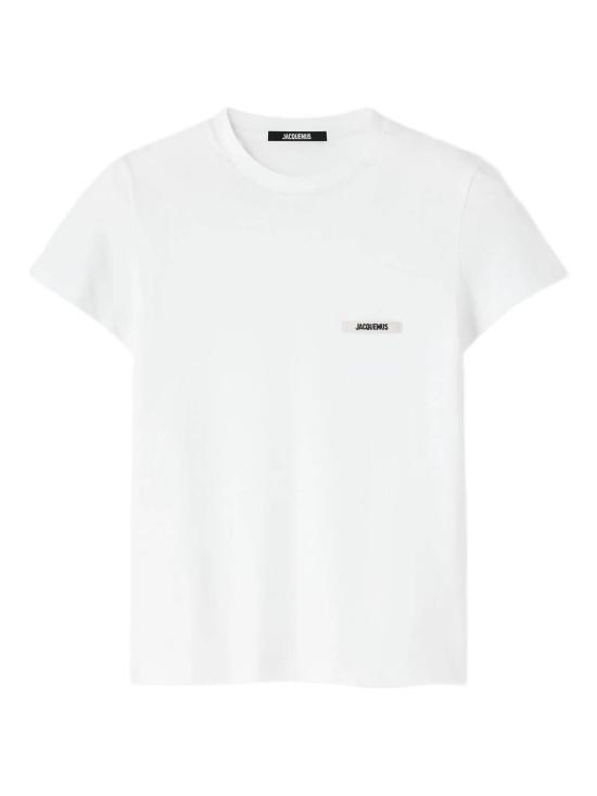 26FW 자크뮈스 그로그랭 로고 솟슬리브 티셔츠 TSW00550 AJ00029100 White