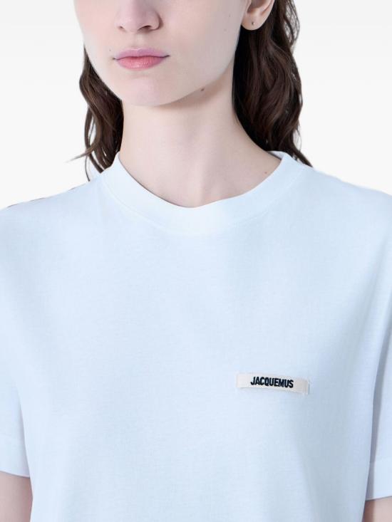 26FW 자크뮈스 그로그랭 로고 솟슬리브 티셔츠 TSW00550 AJ00029100 WHITE - JACQUEMUS