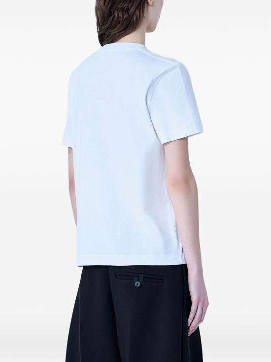 26FW 자크뮈스 그로그랭 로고 솟슬리브 티셔츠 TSW00550 AJ00029100 WHITE - JACQUEMUS