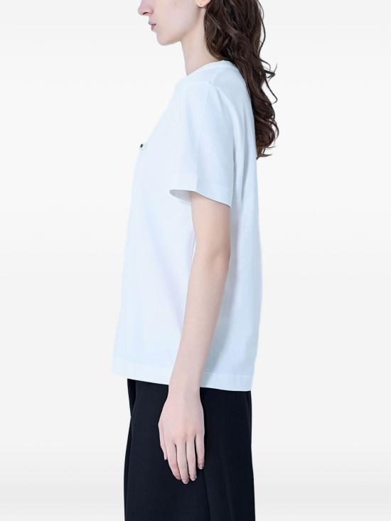 26FW 자크뮈스 그로그랭 로고 솟슬리브 티셔츠 TSW00550 AJ00029100 WHITE - JACQUEMUS