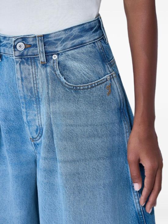 26FW 자크뮈스 더 오발로 드 님 데님 팬츠 PAW00609 AD0003833C Blue tabac - JACQUEMUS