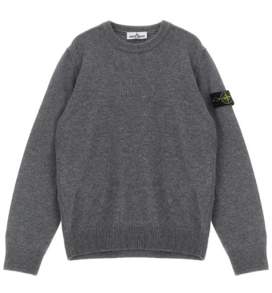 26FW [키즈] 스톤 아일랜드 캐시미어 니트 L2S165100002 S00M1V0M67 Melange dark grey
