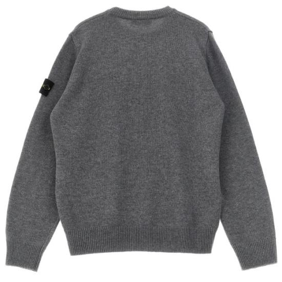 26FW [키즈] 스톤 아일랜드 캐시미어 니트 L2S165100002 S00M1V0M67 Melange dark grey - STONE ISLAND