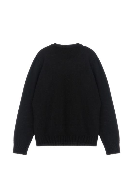 26FW [키즈] 스톤 아일랜드 캐시미어 니트 L2S165100002 S00M1V0029 Black - STONE ISLAND