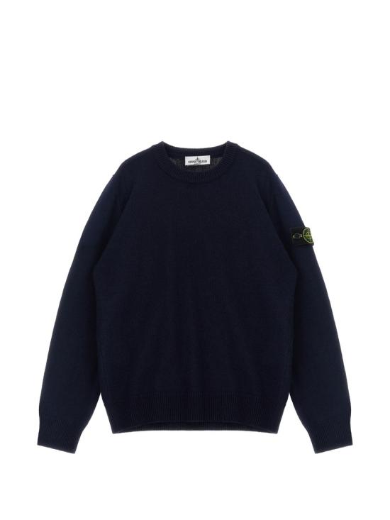 26FW [키즈] 스톤 아일랜드 캐시미어 니트 L2S165100002 S00M1V0020 Blu navy - STONE ISLAND