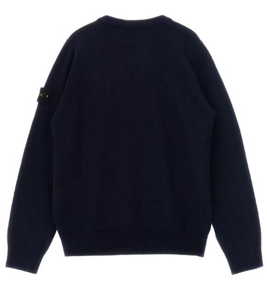 26FW [키즈] 스톤 아일랜드 캐시미어 니트 L2S165100002 S00M1V0020 Blu navy - STONE ISLAND