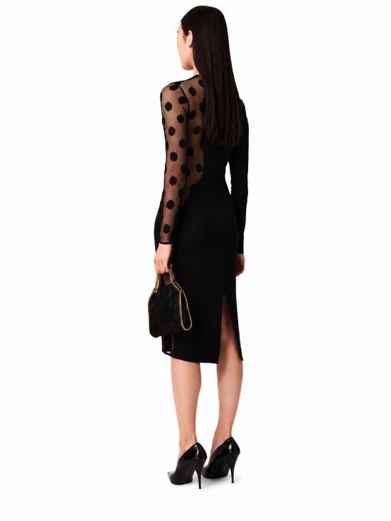 26FW 스텔라 맥카트니 미디 원피스 6A07253IU303 1000 BLACK - STELLA MCCARTNEY
