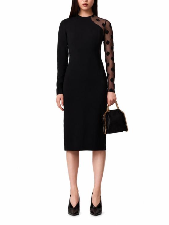26FW 스텔라 맥카트니 미디 원피스 6A07253IU303 1000 BLACK - STELLA MCCARTNEY