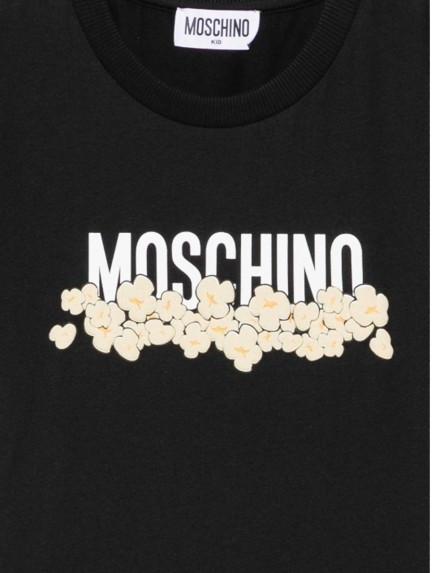 26FW [키즈] 모스키노 티셔츠 H6M058 LAA20 60100 BLACK - MOSCHINO