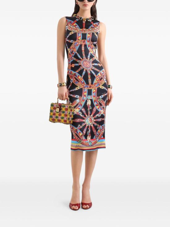 26FW 돌체앤가바나 롱 원피스 F6GAST GDDT8S9000 Fantasia - DOLCE & GABBANA