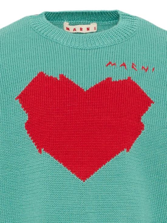 26FW [키즈] 마르니 캐시미어 니트 M02017M00XT 0M545 Verde - MARNI