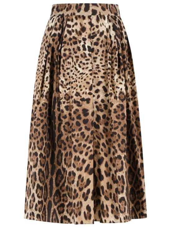 26FW 돌체앤가바나 미디 스커트 F4CULT HS5E3HY13M Brown