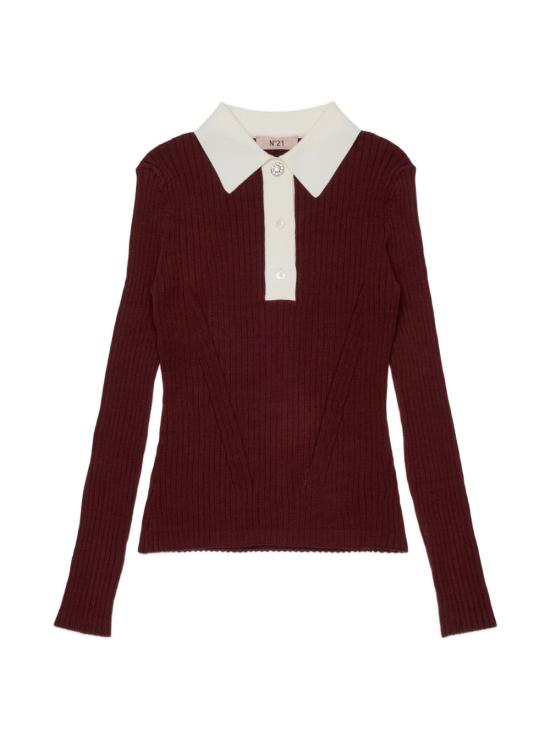 26FW [키즈] 누메로벤투노 폴로 셔츠 N210DLN0544 0N413 Bordeaux
