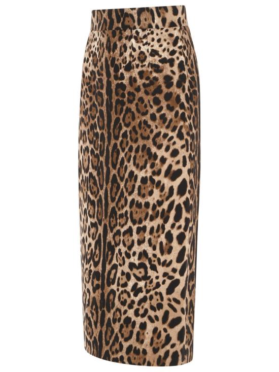 26FW 돌체앤가바나 미디 스커트 F4B6UT FSRKYHY13M Brown - DOLCE & GABBANA