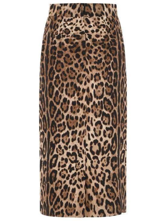26FW 돌체앤가바나 미디 스커트 F4B6UT FSRKYHY13M Brown - DOLCE & GABBANA