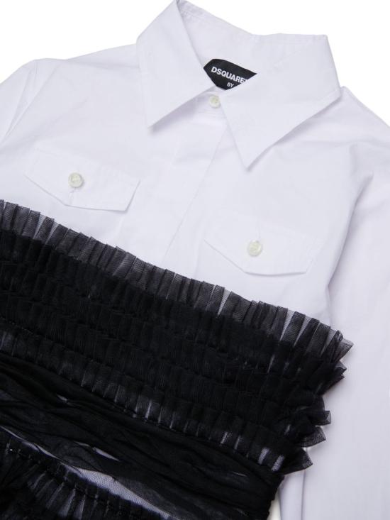 26FW [키즈] 디스퀘어드2 원피스 DQ3447D0AI4 DQ100 BIANCO - DSQUARED2