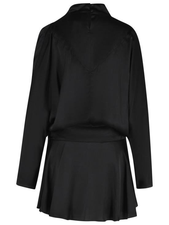 26FW 이자벨마랑 넬린 드레이프 사틴 드레스 RO1094FA D3J13I01BK Black - ISABEL MARANT