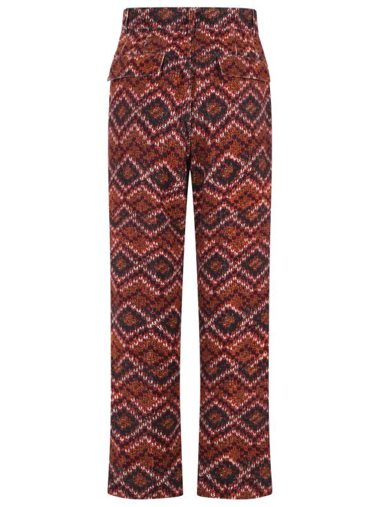 26FW 드리스 반 노튼 스트레이트 팬츠 020918 4028352 Red - DRIES VAN NOTEN