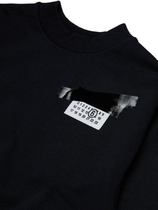 26FW [키즈] MM6 메종마르지엘라 캐시미어 니트 M61133MM04H M6900 Nero - MM6 MAISON MARGIELA
