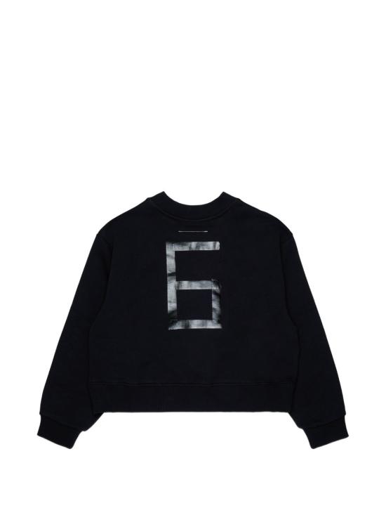 26FW [키즈] MM6 메종마르지엘라 캐시미어 니트 M61133MM04H M6900 Nero - MM6 MAISON MARGIELA