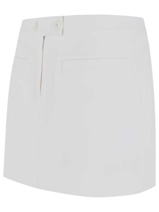 26FW 쿠레쥬 숏 스커트 326CJU363PL01700001 White - COURREGES