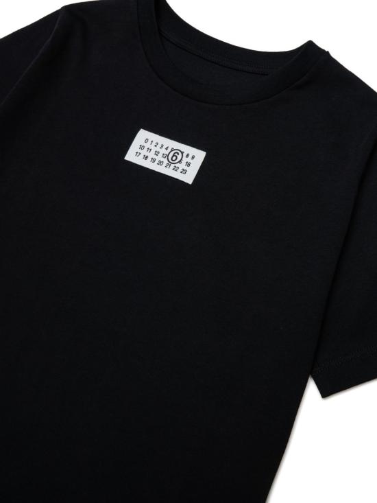 26FW [키즈] MM6 메종마르지엘라 티셔츠 M61163MM04I M6900 Nero - MM6 MAISON MARGIELA