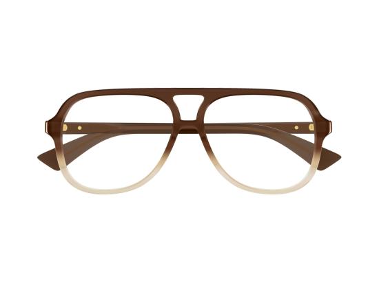 25FW 보테가베네타 안경 BV1417O 004 BROWN BROWN TRANSPARENT - BOTTEGA VENETA