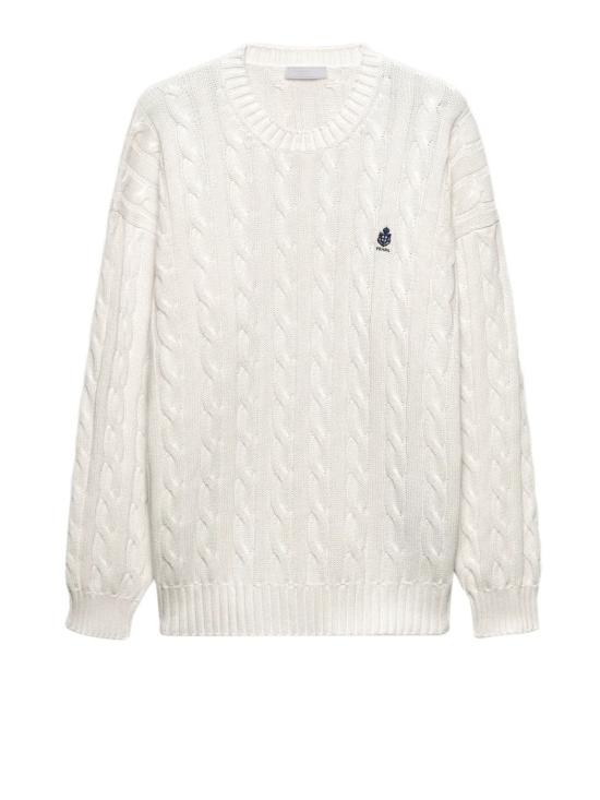 26FW 프라다 스웨터 UMF304 S OOO 19VLF0009 BIANCO